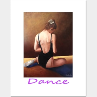 Dancer woman girl sitting Posters and Art